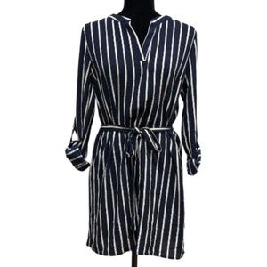 ⭐ Forever 21 Striped Tie-Waist T-Shirt Dress – Size Small